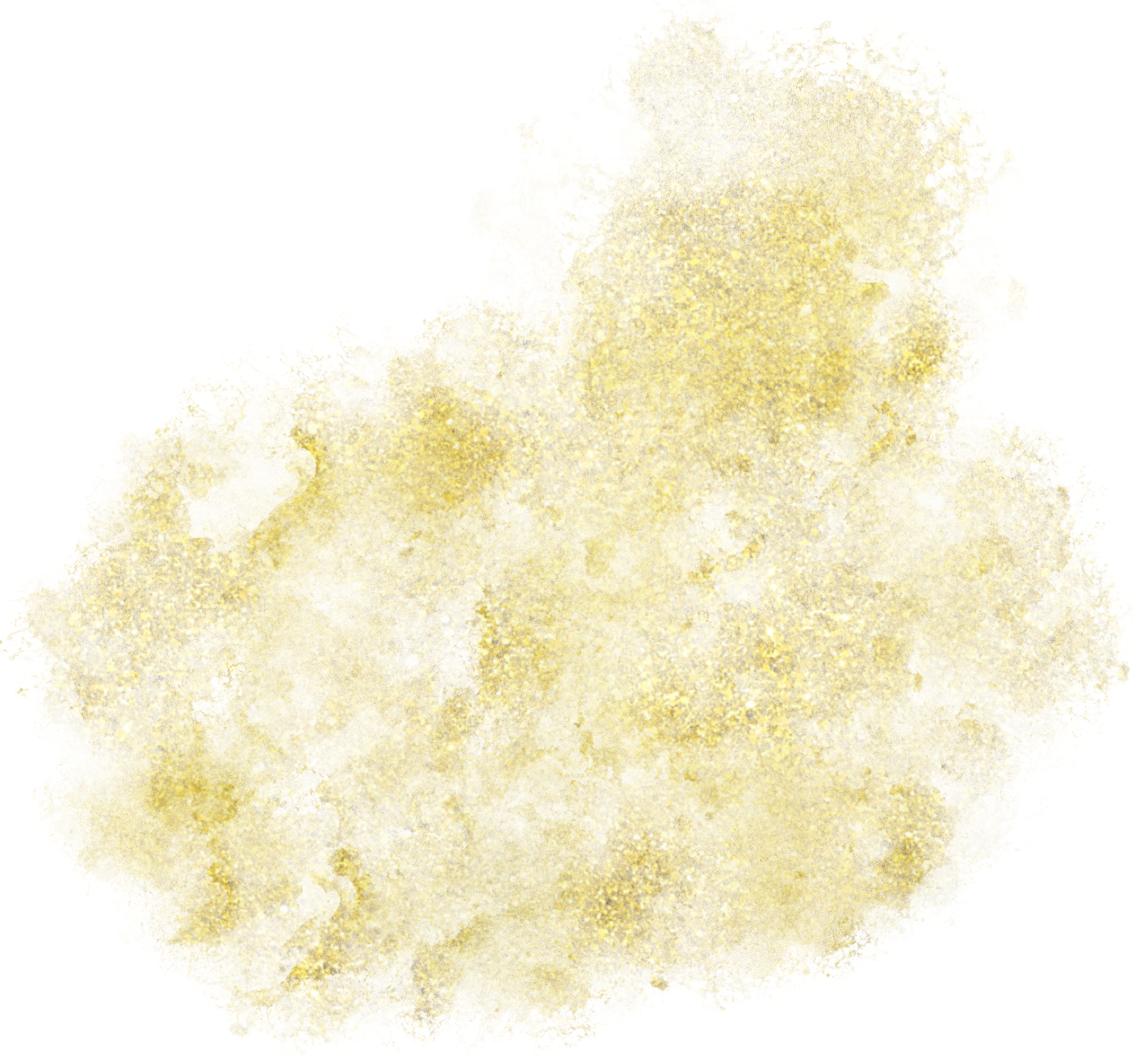 Gold Abstract Art Shape